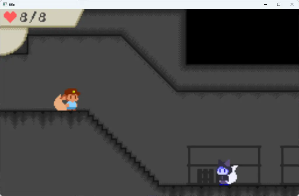 表示がにじんでいるゲーム画面